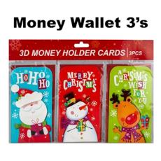 Christmas Money Wallet with Envelope - 3 Piece